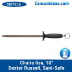 Chaira lisa, acero Dexteel®, 10", Dexter Russell, Sani-Safe, CI07353 / 1012B