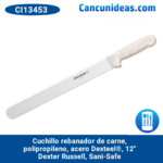 Cuchillo rebanador, p/carne, polipropileno, acero Dexteel®, 12", Dexter Russell, Sani-Safe, CI13453 / S140-12PCP
