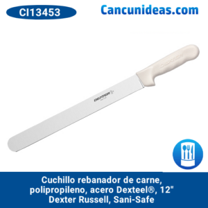 Cuchillo rebanador, p/carne, polipropileno, acero Dexteel®, 12", Dexter Russell, Sani-Safe, CI13453 / S140-12PCP