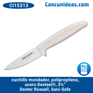 Cuchillo mondador, polipropileno, acero Dexteel®, 3½", Dexter Russell, Sani-Safe, CI15313 / S151PCP