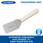 Espátula mini, polipropileno, acero Dexteel®, 2½", Dexter Russell Sani-Safe, CI19663 / S171PCP