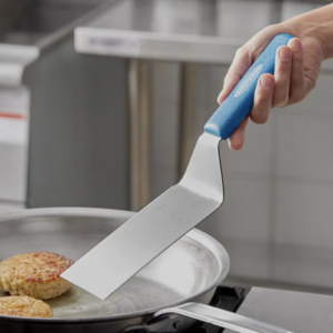 Espátula/volteador p/hamburguesa, mango resiste/260°, Cool Blue®, acero Dexteel®, 6" x 3", Dexter Russell, Sani-Safe, CI19683H / S286-6H-PCP