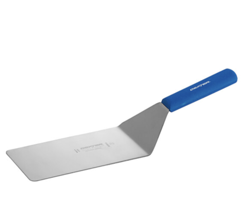 Espátula/volteador p/carne, mango resiste/260°, acero Dexteel®, 8" x 4", Dexter Russell, Cool Blue®, CI19733H / S289-8H-PCP