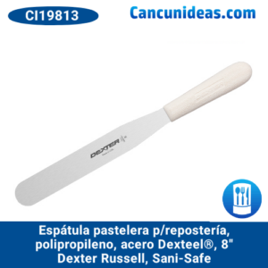 Espátula pastelera, polipropileno, acero Dexteel®, 8″, Dexter Russell, Sani-Safe, CI19813 / S284-8PCP