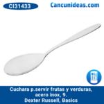 Cuchara p/servir frutas y verduras, acero inox, 9", Dexter Russell, Basics, CI31433 / V19021