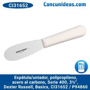 Espátula/untador p/sandwich, polipropileno, acero al carbono, Serie 400, 3½", Dexter Russell, Basics, CI31652 / P94860
