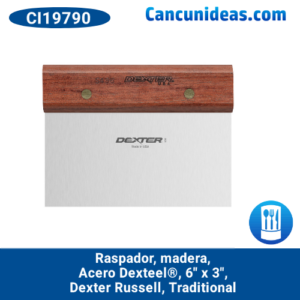 Raspador, madera, acero Dexteel®, 6" x  3", Dexter Russell, Traditional, CI19790 / S496PCP