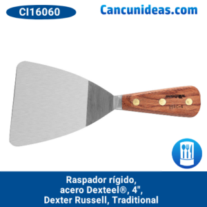 Raspador rígido, acero Dexteel®, 4", Dexter Russell, Traditional, CI16060 / 25RC-4