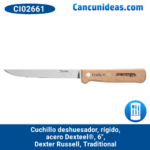 Cuchillo deshuesador, rígido, acero Dexteel®, 6", Dexter Russell, Traditional, CI02661 / 1012G-6