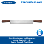 Cuchillo p/queso, doble mango, acero Dexteel®, 14", Dexter Russell, Traditional, CI09210 / S18914