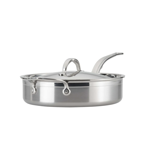 Sartén salteadora, recta, c/tapa y mango extra, Hestan, Probond, CS499 (2 versiones)