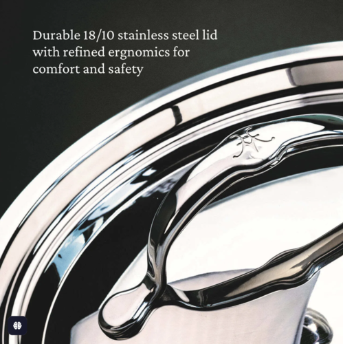 Sartén salteadora, recta, c/tapa y mango extra, Hestan, Probond, CS499 (2 versiones) - Image 11