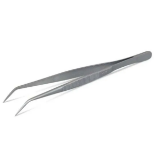 Pinzas anguladas, puntas finas y curvas, 6.5"/16.5cm, JB Prince, CU924C