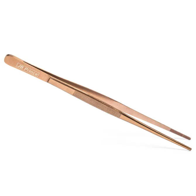 Pinzas rectas, 10”/25.4 cm, color rosa dorado, JB Prince, CU155RG