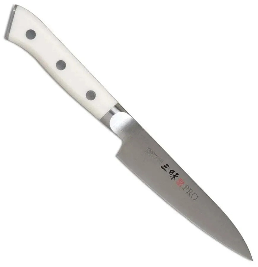 Cuchillo petty/multiusos, acero molibdeno, c/corian blanco, Mcusta, Zanmai Pro, CZ236 (2 versiones) - Image 2